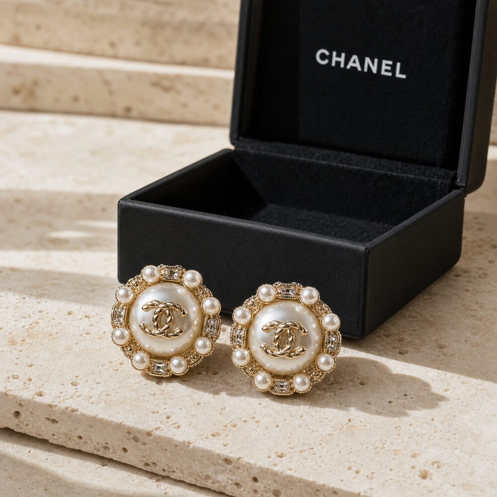 CHANEL Classic Parisian Earrings Style 41 | New with Box - Picture 4 of 9